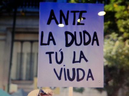 Cartel de la manifestación contra el machismo